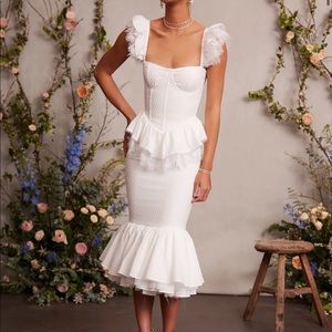 VChapman The Medici TOP ONLY White BRIDAL